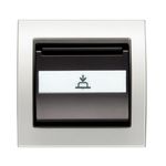 Interruptor - conmutador tarjetero 1 microrruptor blanco Perla Mabe Cosso, serie Mega