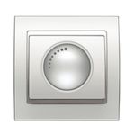 Regulador para LED 230Vac conmutador incandescencia blanco Satín, serie Mega