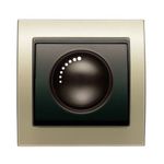 Regulador para LED 230Vac conmutador incandescencia dorado Malta Cosso, serie Mega