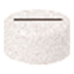 Tapón cortacircuito fusible 8,5x31x5 mm, referencia 21029 de las series Iris y Mega de BJC. Blanco