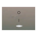 Tecla interruptor bipolar con visor gris Sombra