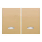 Tecla doble para interrup./conmut./cruzam. con visor dorado Perlado