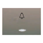 Tecla pulsador timbre con visor gris Sombra