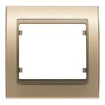 Marco 1 elemento Zamak dorado Malta