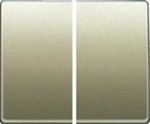 Tecla doble interruptor/conmutador bronce Niebla