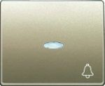 Tecla pulsador timbre con visor bronce Niebla