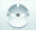 Tapa enchufe 2P+TT segur. lat. blanco Perla Mabe Mabe