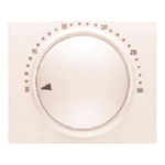 Tapa termostato electrónico ambiente blanco Satín, serie Mega