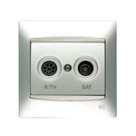 Toma R/TV-SAT plata Luna, serie Coral