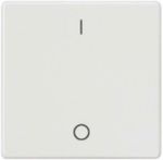 Tecla símbolo I/O instabus EIB, referencia 5TG6242 de la serie Miro de BJC. Aluminio metalizado