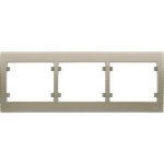 Marco 3 elementos horizontal, referencia 18003-BC de las series Iris y Mega de BJC. Beige cemento