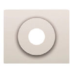 Placa para toma de altavoz DIN, referencia 18763-A de las series Iris y Magna de BJC. Beige