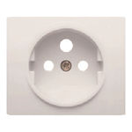 Tapa base francesa, referencia 18772 de las series Iris y Mega de BJC. Blanco