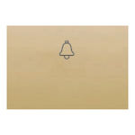 Tecla pulsador luz dorado Perlado