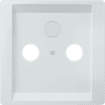 Tapa TV 2-3 agujeros, Blanco Polar de Style