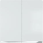 Tecla doble decorada cromo bronce, Blanco Polar de Miro