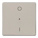 Tecla bipolar I/O, difusor, Aluminio Metalizado de Miro
