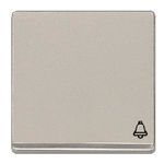 Tecla, símbolo campana, cromo, Aluminio Metalizado de Miro