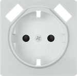 Tapa base enchufe seguridad 2 USB, Blanco Polar de Miro