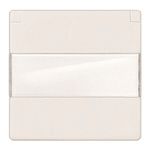 Tapa abatible schuko, protección de seguridad, etiqueta, Blanco Polar de Miro