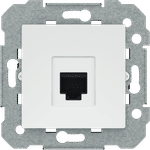 Adaptador teléfono RJ11, referencia 23482 de BJC. Blanco