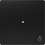 Tecla, difusor, símbolo luz, Negro Mate de Miro