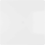 Tecla simple, difusor, Blanco Mate de Miro