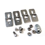 Pack soporte a pared separador 20x20 (4 ud) acero cincado, referencia 48423 de IDE