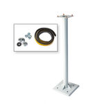 Soporte pie H=900 acero galvanizado RAL7035, referencia 49730 de IDE