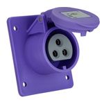 Bases empotrables rectas IP44 24/42V 16A 2P