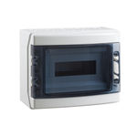 Caja estanca distribución terminal IP65 310x246x148 Gris ventana transparente en ABS