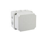 Caja estanca derivación IP65-IP67 Laterales lisos tapa opaca