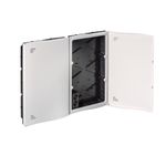 ICT.RTR 500x600x80 Plas. empotrar paredes convencionales+2 Schuko sup., referencia RTR50608PLASK de IDE