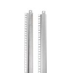 Perfil bastidor fijo parcial Rack 19' 12u, referencia BFP19/12U de IDE. Para profundidad 600/800 (2u)