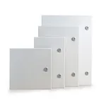 Puerta de repuesto opaca de acero laminado, referencia PO100100 de IDE. Medidas:  1000x1000