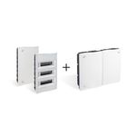 Conjunto RTR plástica + caja de distribución, referencia DFF36/RTR50608PLAS de IDE. 500x600x80. DFF36PO