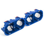 Caja de mecanismo paredes huecas 1 corona D70 con tornillos (100ud), referencia D70/4K de IDE