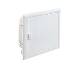 Caja de distribución IP40, empotrar pared sólida, referencia GME14PO/RA de IDE. 1x14 módulos puerta metálica. Regleta N&T Aut