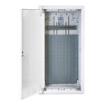 Caja multimedia IP40 empotrar paredes convecionales, placa multimedia 425x295 de IDE. 14 módulos de capacidad