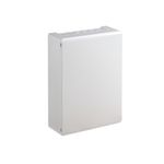 Caja distribución IP40 superficie, referencia GPS24PO/RA de IDE. 1x24 módulos, puerta opaca. Regleta N&T aut.