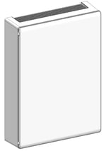 Caja de distribución IP40 de superficie 54 módulos, serie Gold de IDE. 574x424x97. Puerta plástica opaca
