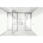 Cierrapuertas de guía deslizante, modelo ITS 96 de dormakaba. Tecnología Easy Open integrada en la hoja de la puerta