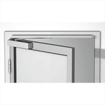 Cierrapuertas con guía deslizante, modelo TS 98 XEA de dormakaba. Con tecnología Easy Open