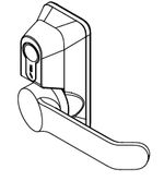 Accionamiento externo manilla/llave PUSH/TOUCH CISA, PVD inoxidable satinado