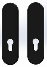 Pareja de placas CISA con bocallave para cilindro