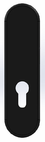Placa exterior CISA con bocallave para cilindro
