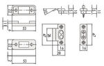 Juego de contactos eléctricos CISA (1 espesor de 5mm y 6 espesores de 2mm)