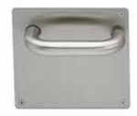 Juego Manillas CISA, antienganche, con placa 170x170mm, ciega, 9mm
