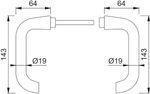 Juego de manillas CISA para Exitlock