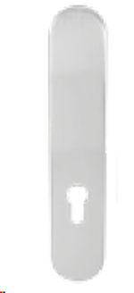 Placa fija CISA acero inoxidable AISI 316, c/bocallave